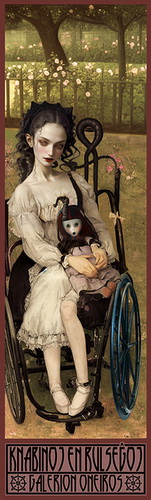 Knabinoj in Rose Garden; o/c; 14 x 45 in.; 2023
