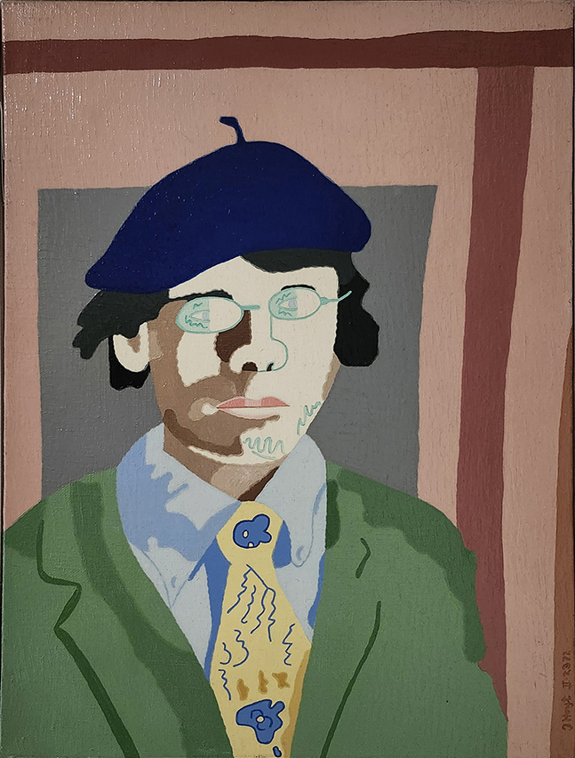 Self-Portrait as California Artist; o/c; 12 x 16 in.; 1972